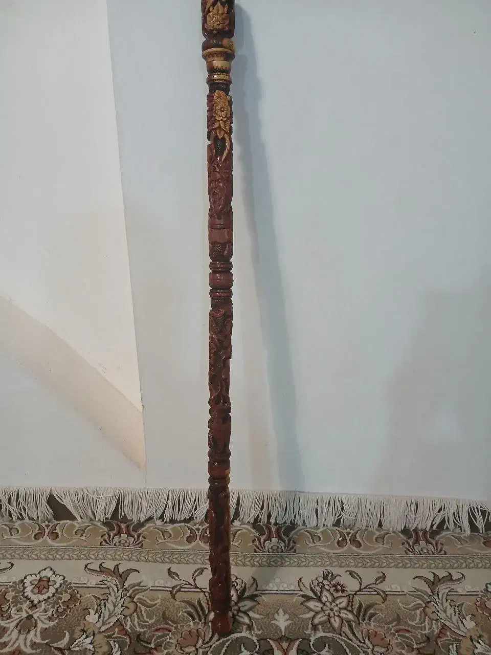 عصای چوبی کار دست|صنایع دستی و سایر لوازم تزئینی|مشهد, بهارستان|دیوار