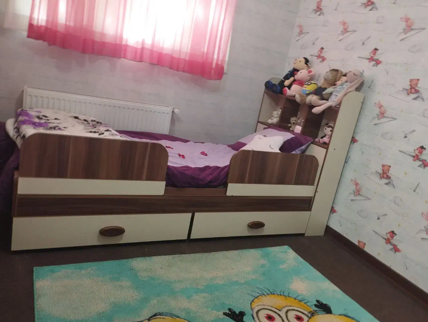 تخت  کمد و ویترین وکتابخوانه نوجوان|تخت و سرویس خواب|خوانسار, |دیوار