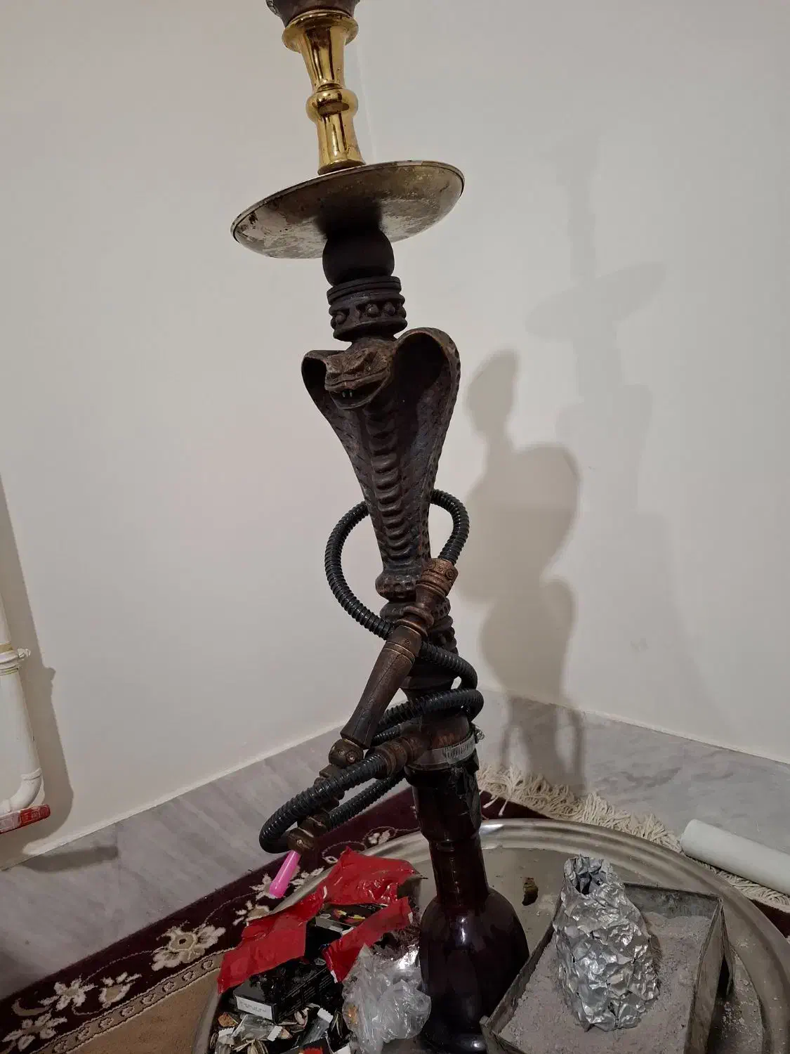 قلیان چوبی چند ساله|کلکسیون و سرگرمی|کنگاور, |دیوار