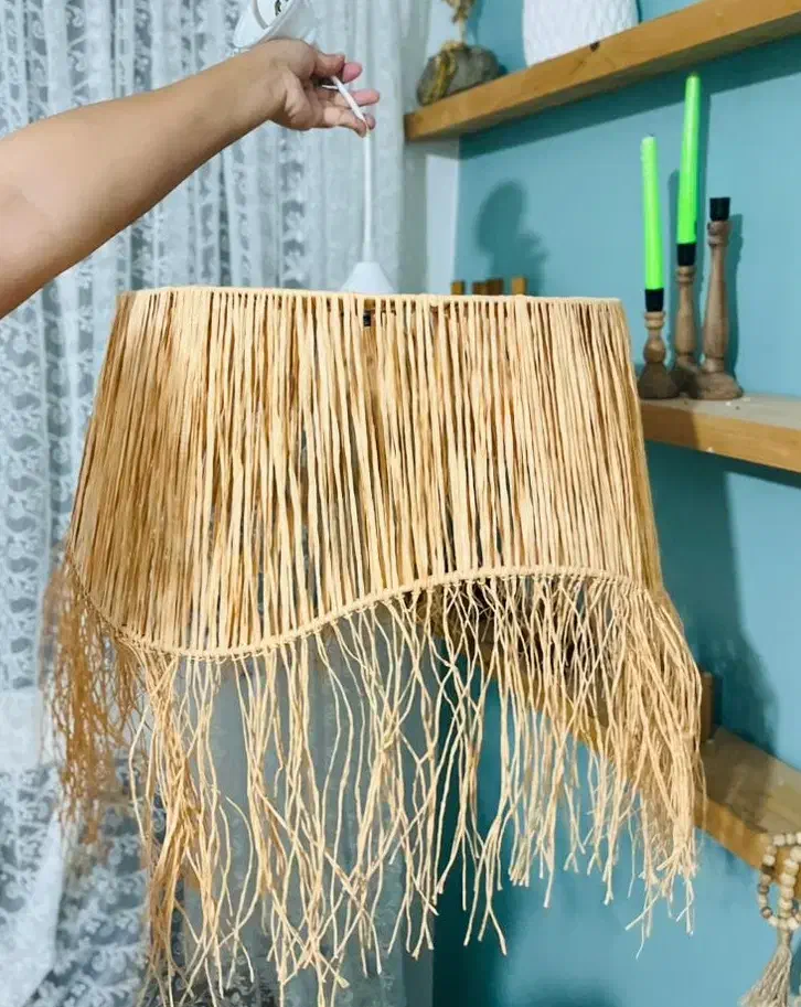 لوستر رافیا|لوستر و چراغ آویز|بندرعباس, |دیوار