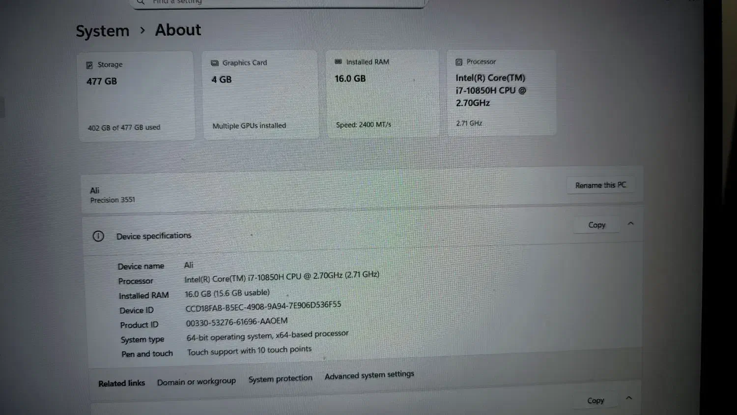 لپتاب استوک DeLL3551|رایانه همراه|شهرکرد, |دیوار