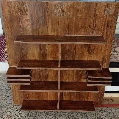 شلف دیواری چوبی درجه یک|کتابخانه، شلف، قفسههای دیواری|اندیمشک, |دیوار