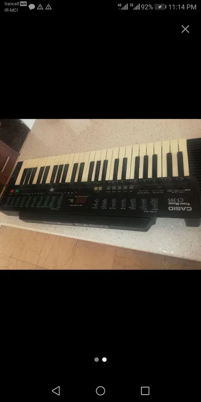 کیبورد CASIO 395 اصل ژاپن|پیانو، کیبورد، آکاردئون|تهران, سازمان آب|دیوار