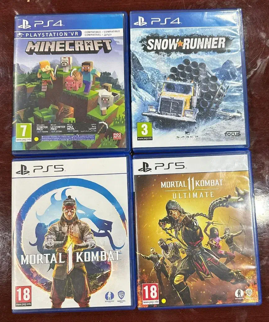 مورتال کمبت1 و11نسخه آلتیمیت..اسنو رانر..ماینکرافت|کنسول، بازی ویدئویی و آنلاین|آبادان, |دیوار