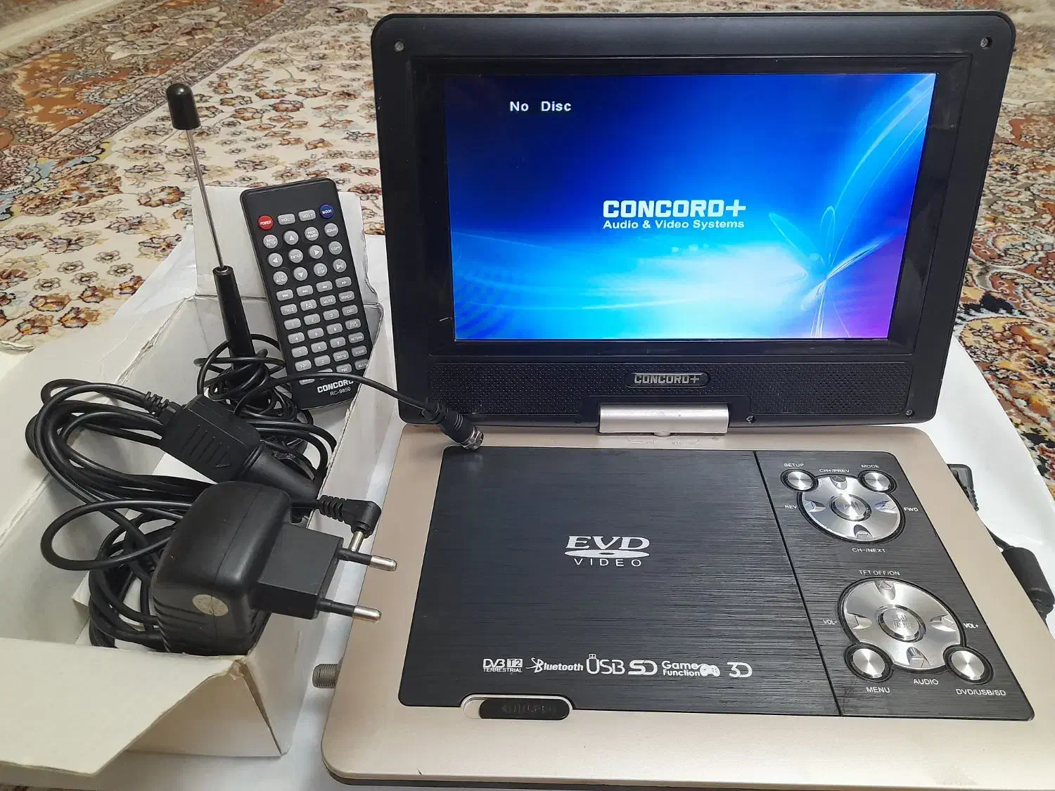دی وی دی لبتابی پرتابل دیجیتال TV و آنالوگ AV دار|پخش‌کننده DVD و ویدیو|ری, دیلمان|دیوار