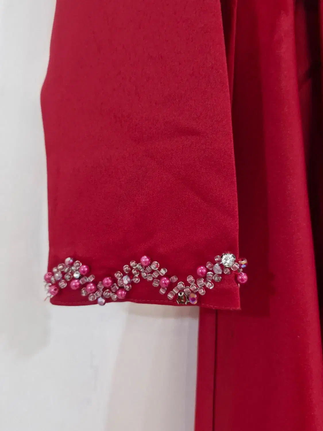 لباس مجلسی پیراهن مجلسی قرمز شب یلدا زرشکی|لباس|قیامدشت - خاورشهر, |دیوار