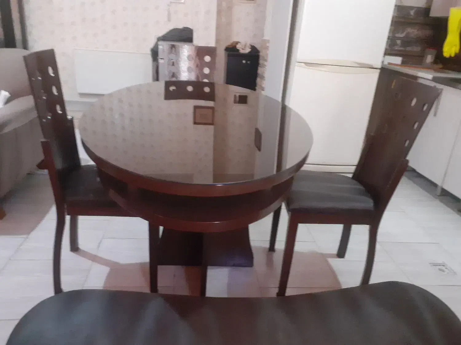 ناهارخوری ۶نفرهاز چوب راش بدون خط وخش|میز و صندلی غذاخوری|کهریزک, |دیوار