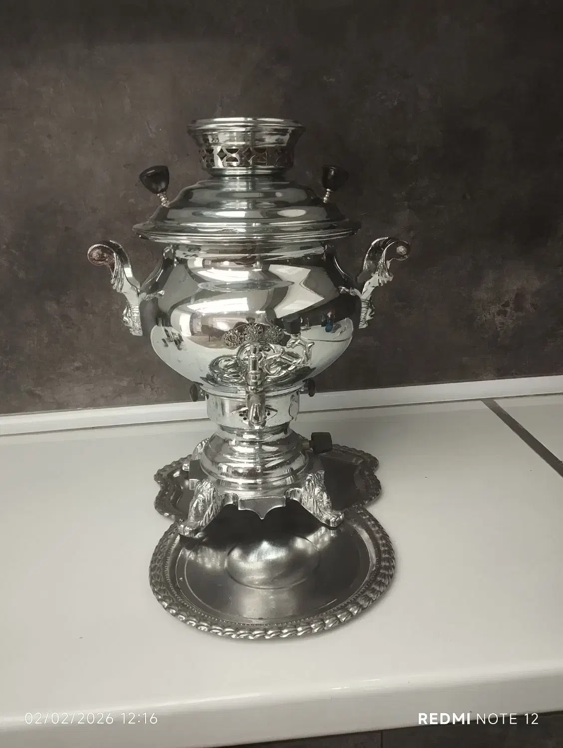 سماور گازی|سماور، چای‌ساز، قهوه‌ساز|شبستر, |دیوار