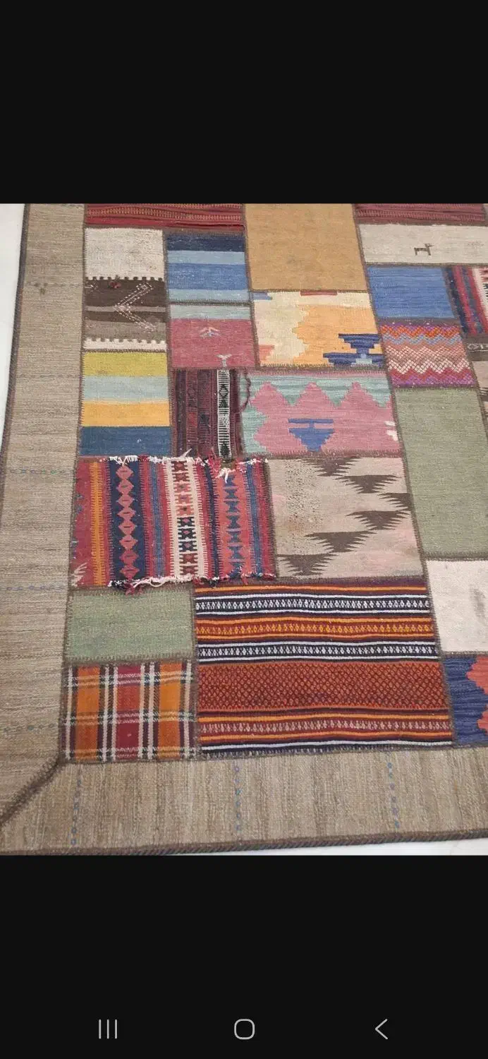 گلیم فرش تکه ای ایل قشقایی شیراز|فرش|تهران, شهرک خرازی|دیوار