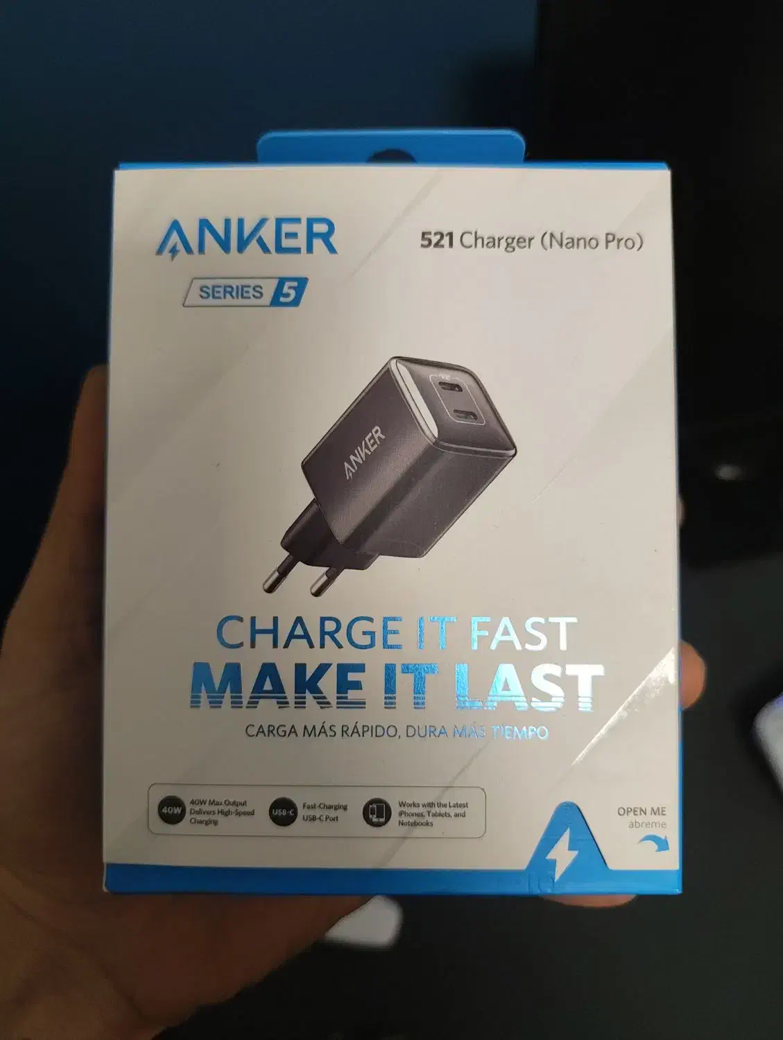 شارژر ۴۰ وات (anker 521 (nano pro|لوازم جانبی موبایل و تبلت|تهران, دهکده المپیک|دیوار
