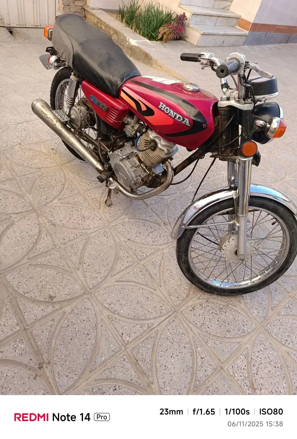 موتور هندا 125مدل 83پلاک ملی|موتورسیکلت|فردوس (خراسان), |دیوار