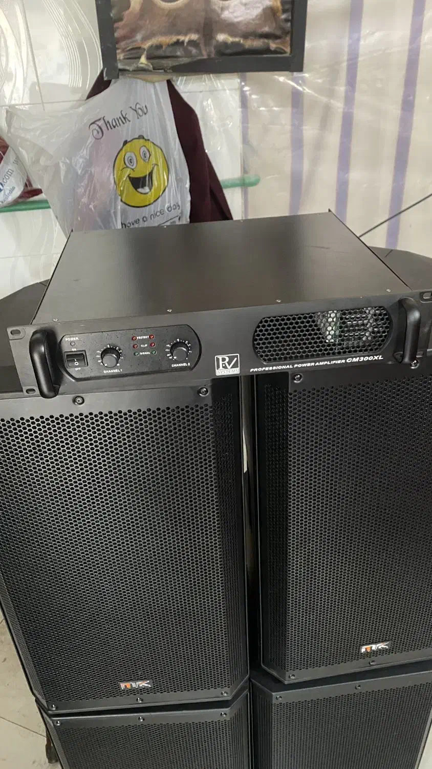 باند پستیو mk 600+پاور pv و کاور(دو جفت)|سیستم صوتی خانگی|جهرم, |دیوار