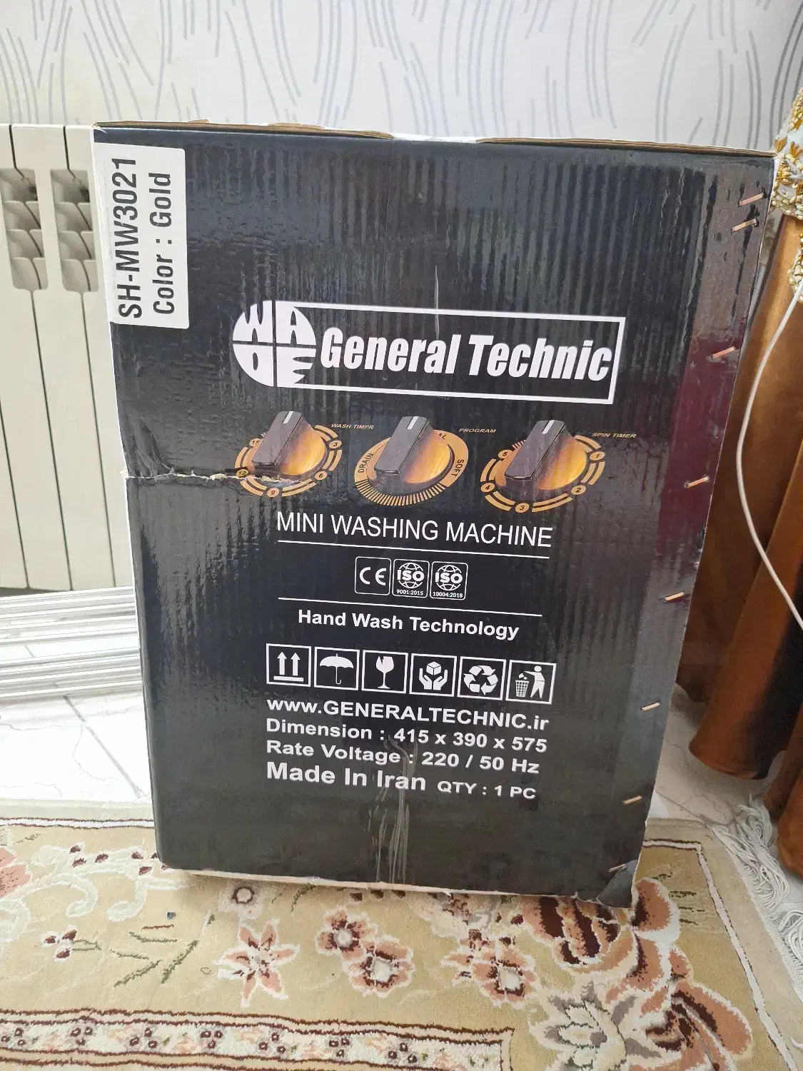 مینی واش جنرال تکنیک مدل ۳۰۲۱|ماشین لباسشویی و خشک‌کن لباس|تهران, اوقاف|دیوار