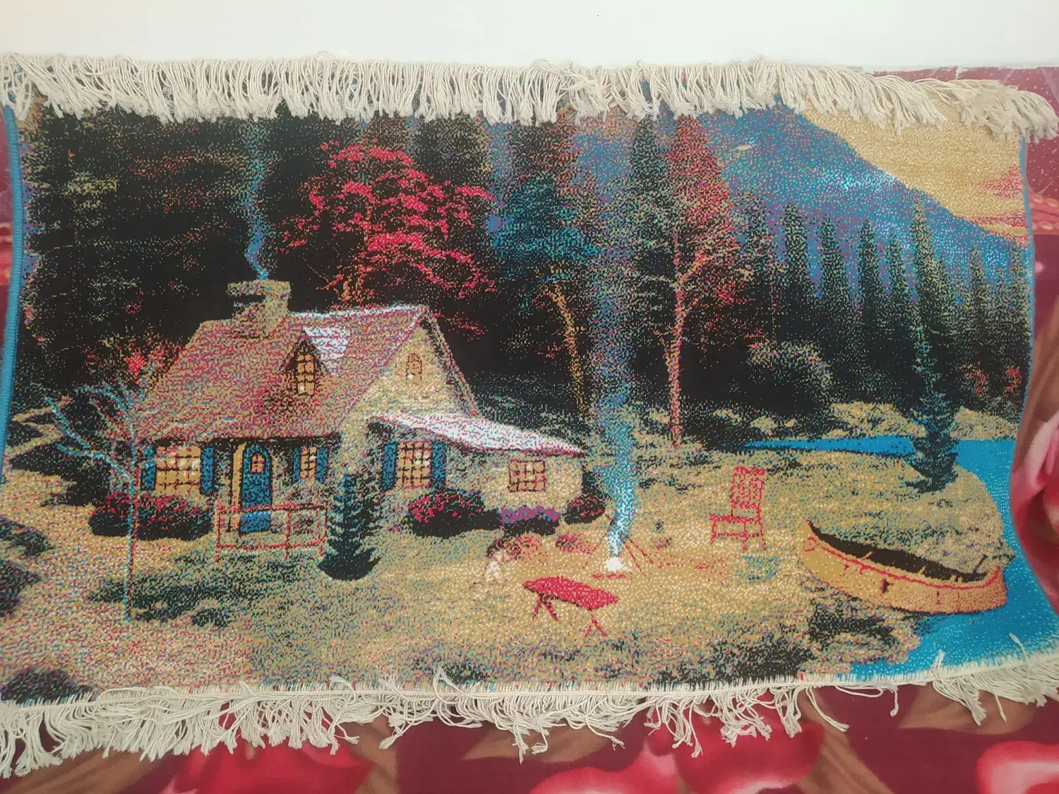 دو عدد تابلو فرش کاشان|تابلو فرش|اقلید, |دیوار