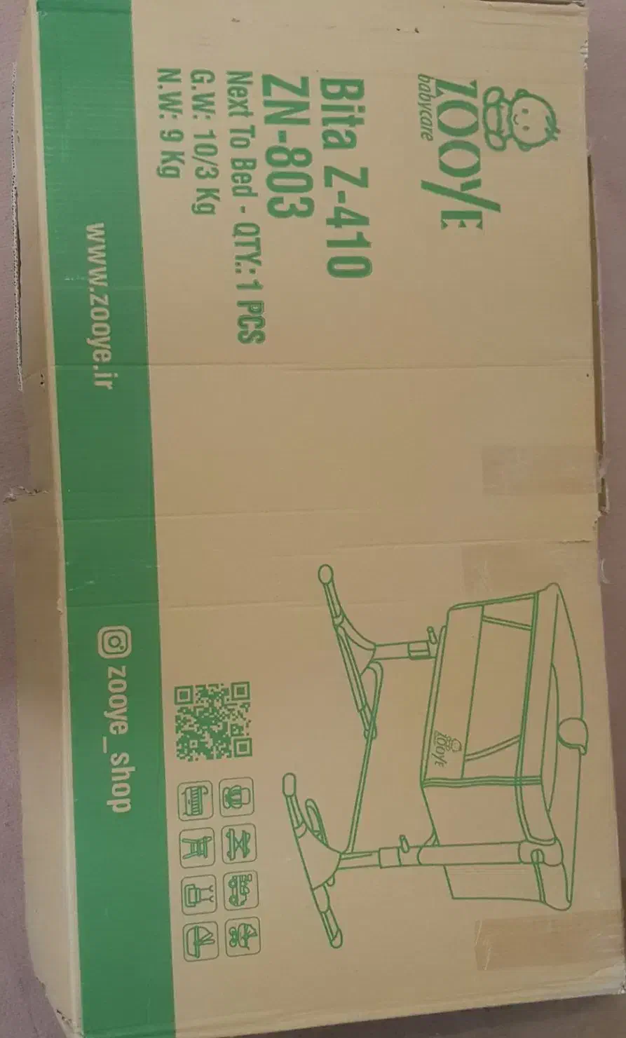 روروک دلیجان و تخت کنار مادر zooye|تخت و صندلی بچه|همدان, |دیوار