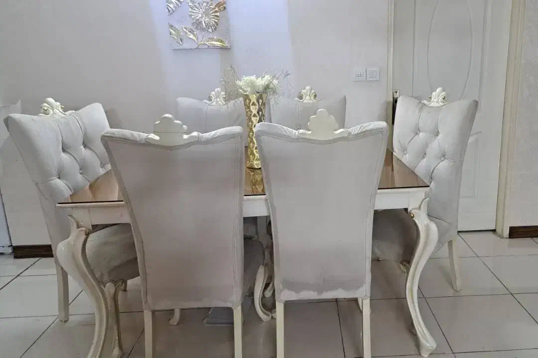 میز ناهار خوری ۶ نفره همراه ۶ صندلی|میز و صندلی غذاخوری|تهران, قلهک|دیوار