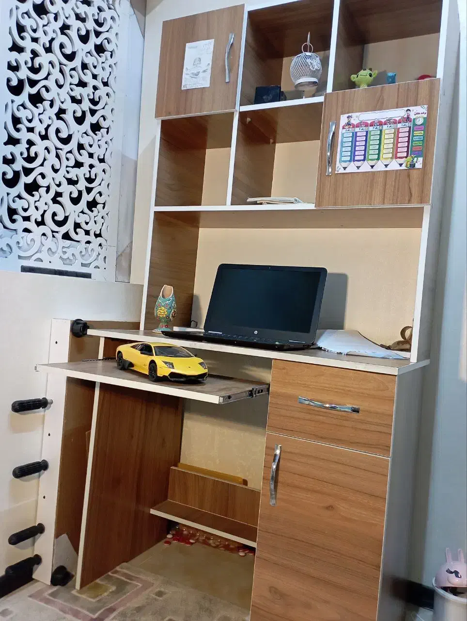 سرویس خواب یک نفره نوجوان|تخت و سرویس خواب|فردیس, منظریه|دیوار