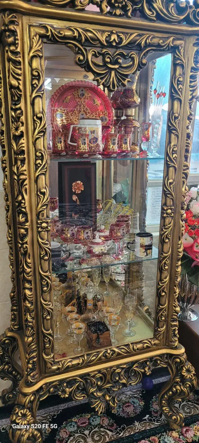 بوفه چوب اصل|بوفه، ویترین، کنسول|یزد, |دیوار