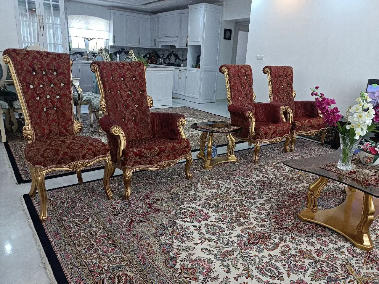 مبل استیل 9 نفره|مبلمان خانگی و میز عسلی|معصومیه, |دیوار