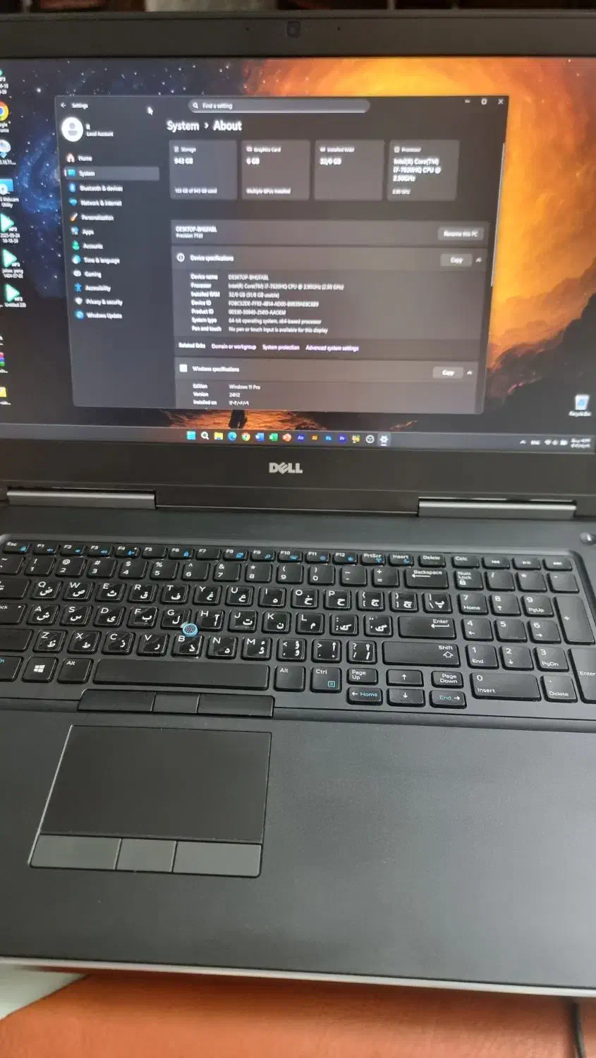لپ‌تاپ Dell 7720  رم 32 - گرافیک 6GB|رایانه همراه|نیشابور, دارایی|دیوار