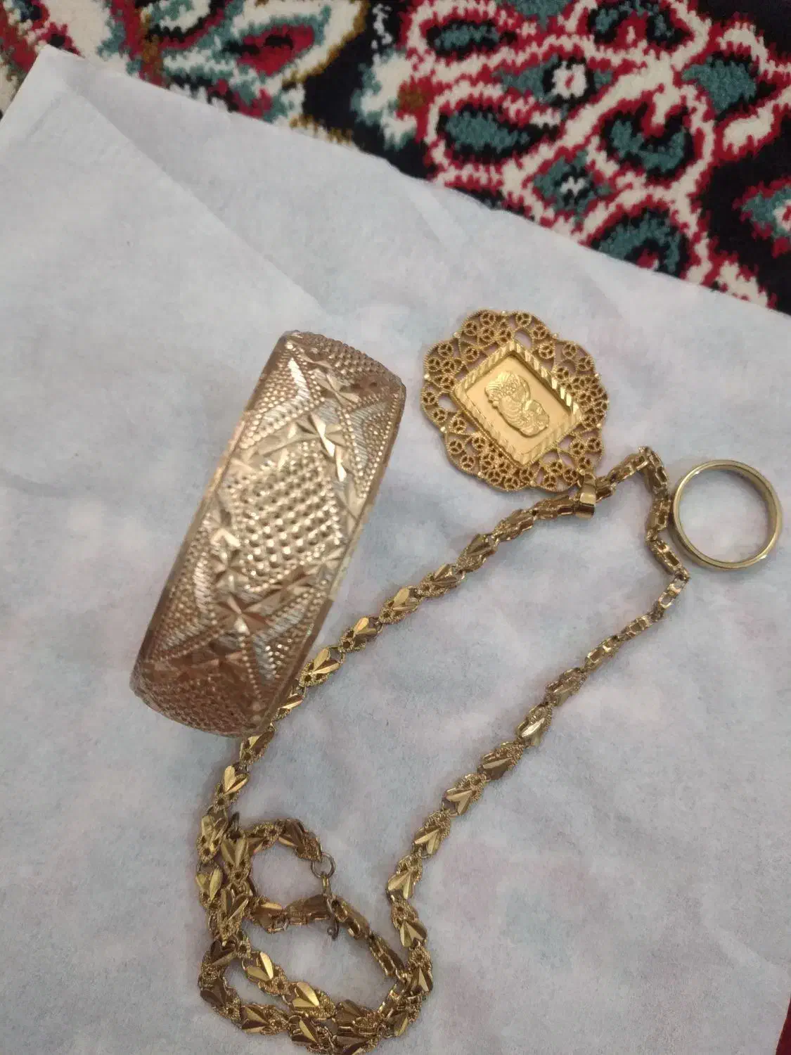 دستبند گردن بند طلا روس|بدلیجات|دورود, |دیوار