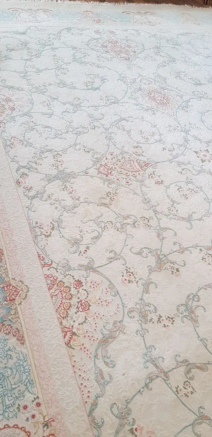 دوتخته فرش ۹متری طلاکوب نباتی ماهریس۱۲۰۰شانه|فرش|تهران, آرژانتین|دیوار