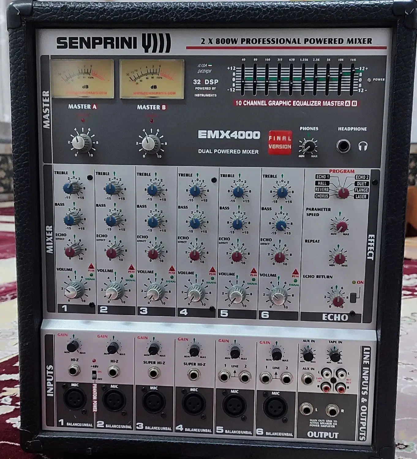 دستگاه پاور میکسر اکو چنگ EMX4000 در حد نو|صوتی و تصویری|کاشان, باغ ماجد|دیوار