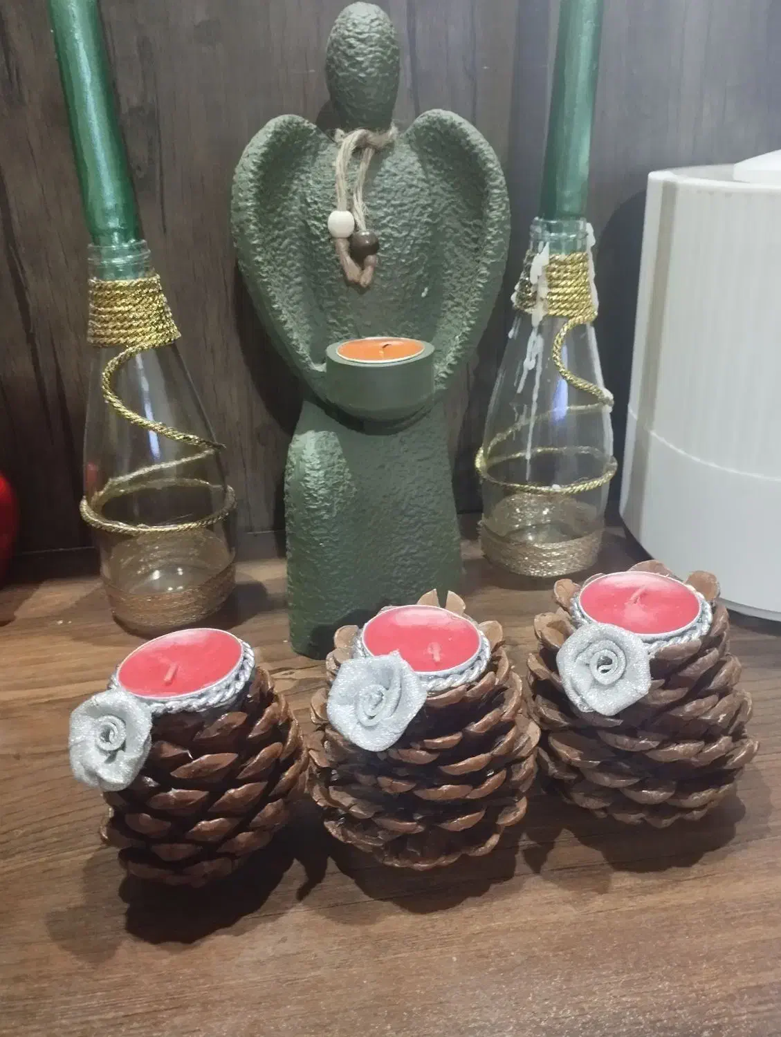 شمع کاج|صنایع دستی و سایر لوازم تزئینی|هشتگرد, شهرک گلها|دیوار