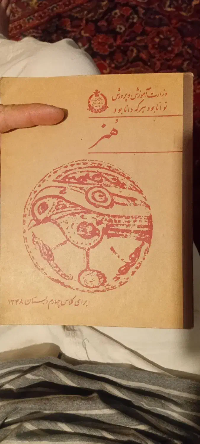 کتاب هنر کلاس چهارم دبستان ۱۳۴۸|کتاب و مجله تاریخی|تهران, فلسطین (میدان انقلاب)|دیوار