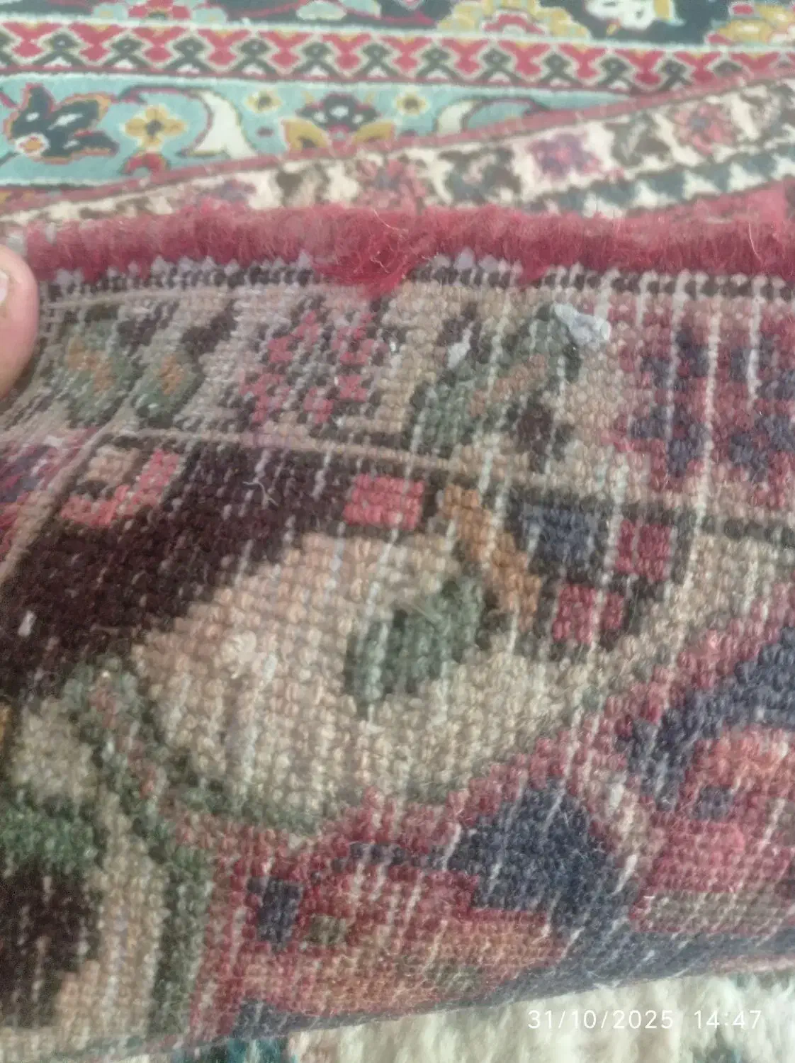 قالیچه دستباف قدیمی|فرش|فولادشهر, A2|دیوار