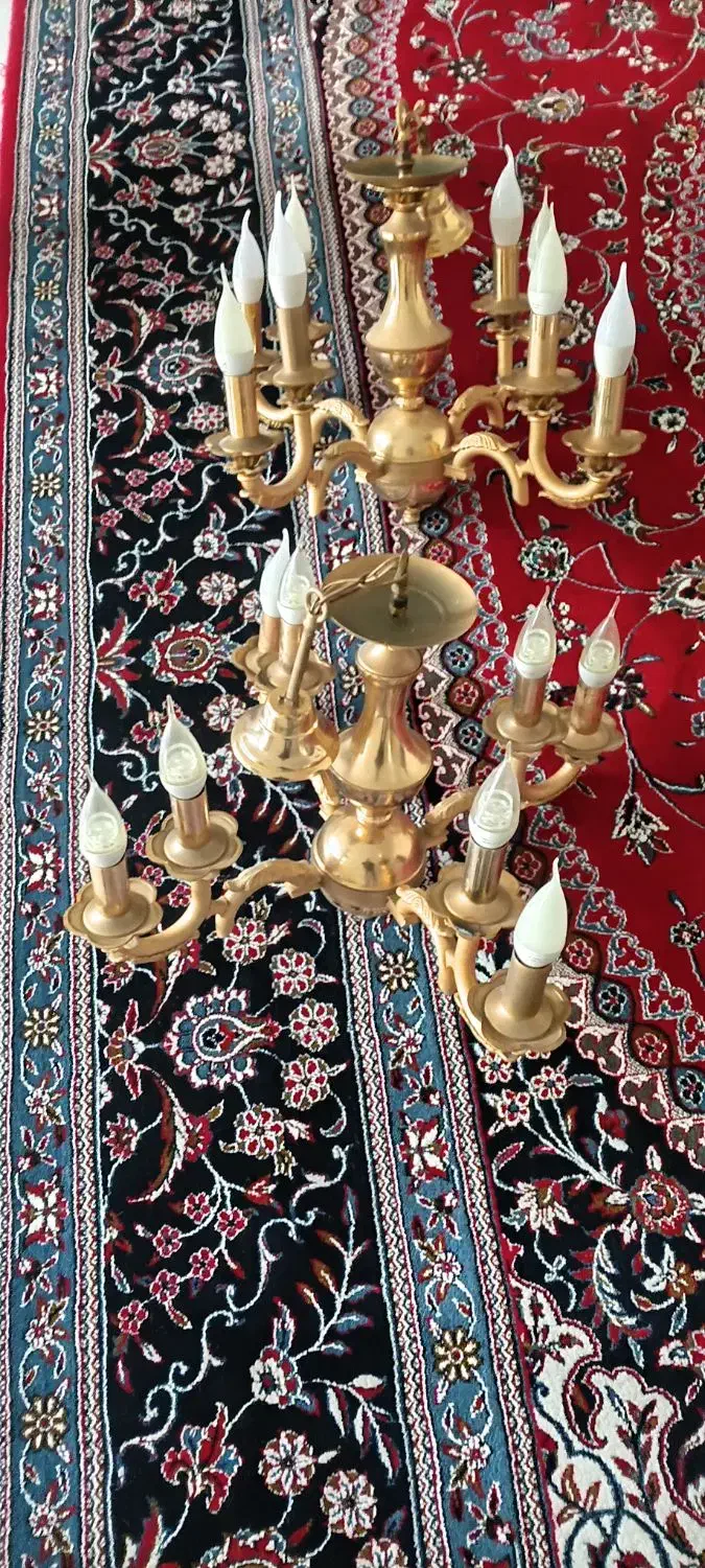 لوستر برنز|لوستر و چراغ آویز|رشت, پاره بیجار|دیوار