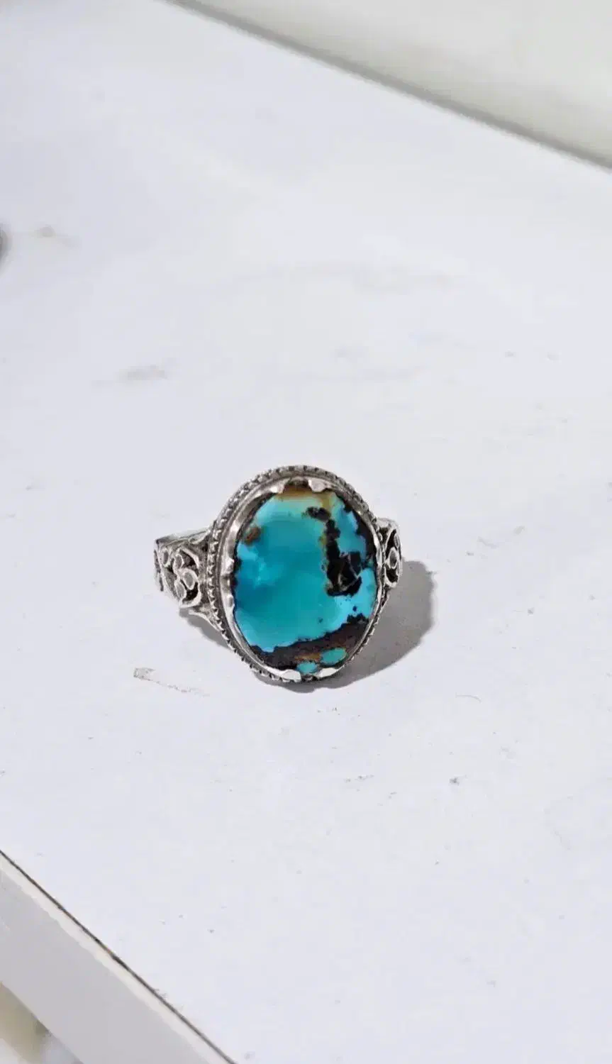 انگشتره نگین فیروزه|جواهرات|لنگرود, |دیوار