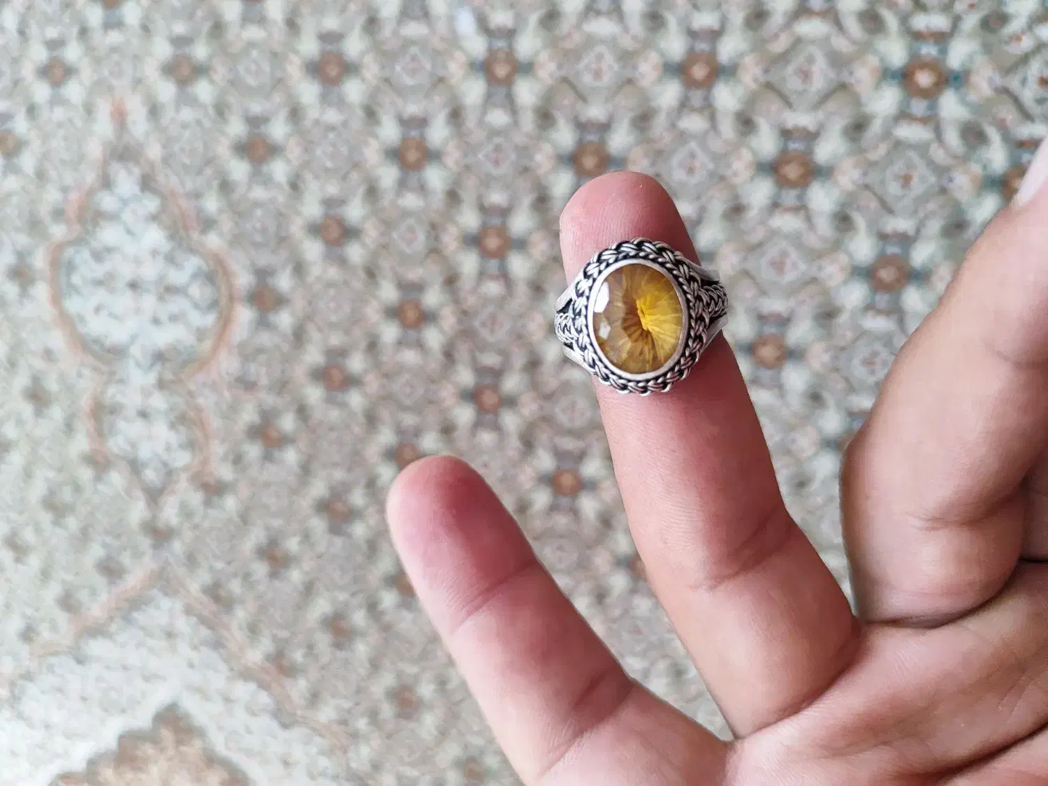 انگشتر سیترین اصلی|جواهرات|اصفهان, دانشگاه اصفهان|دیوار