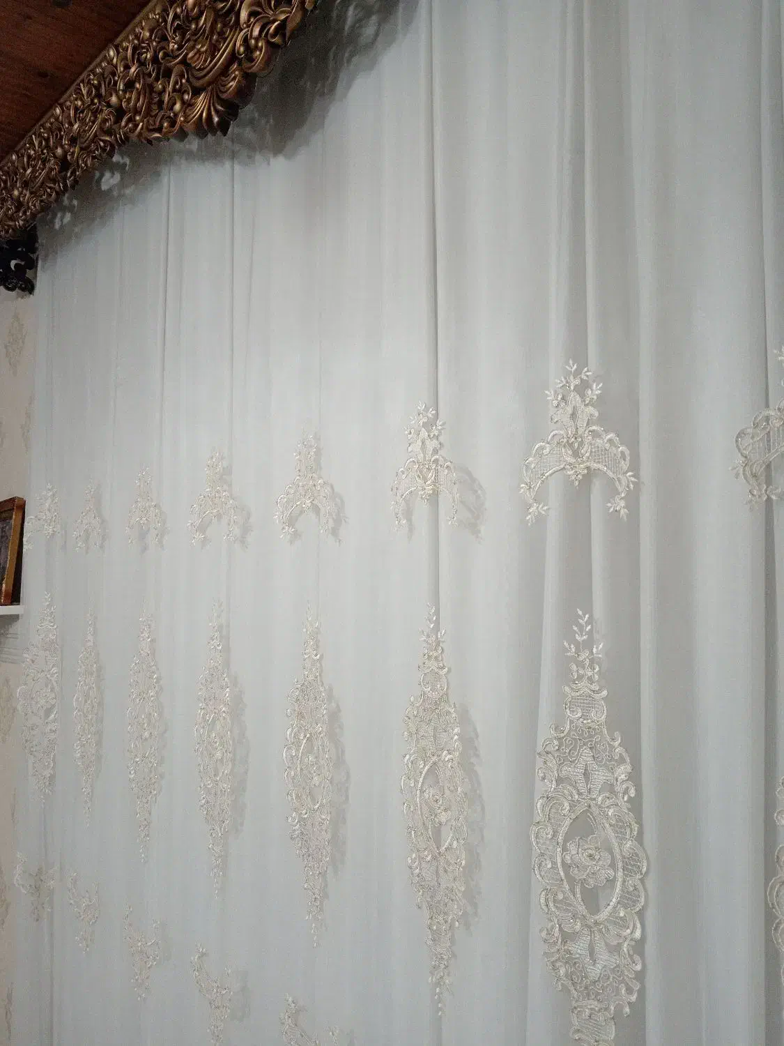 پرده کار شده توری|پرده، رانر، رومیزی|تالش, هشتپر|دیوار