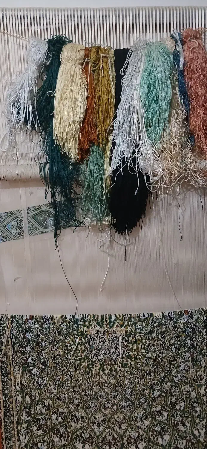 فرش ابریشم رو پشتی|تابلو فرش|زنجان, |دیوار