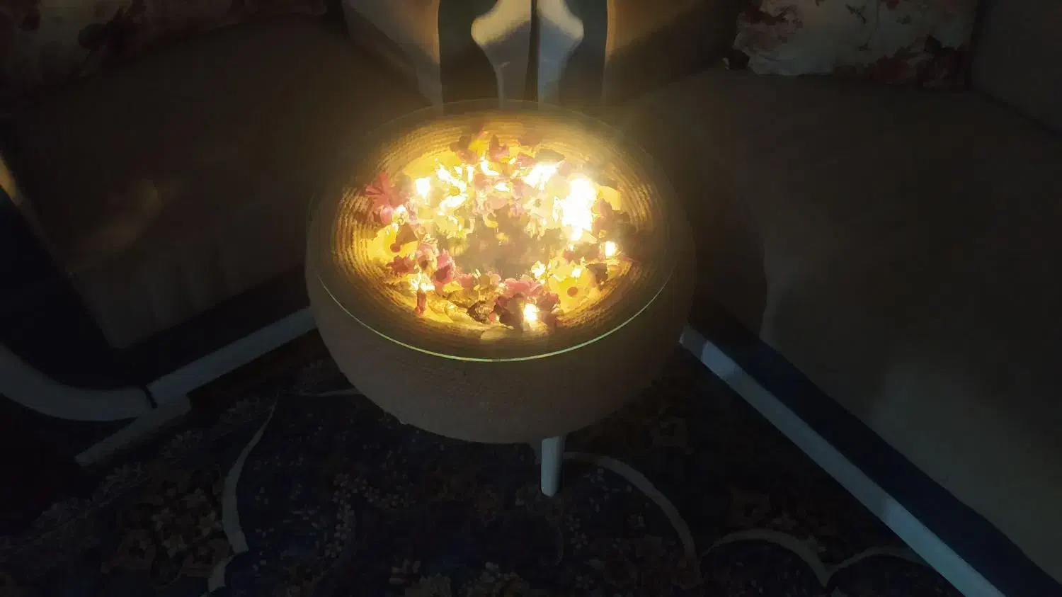 میز عسلی زیبا و نورانی|مبلمان خانگی و میز عسلی|بیرجند, |دیوار