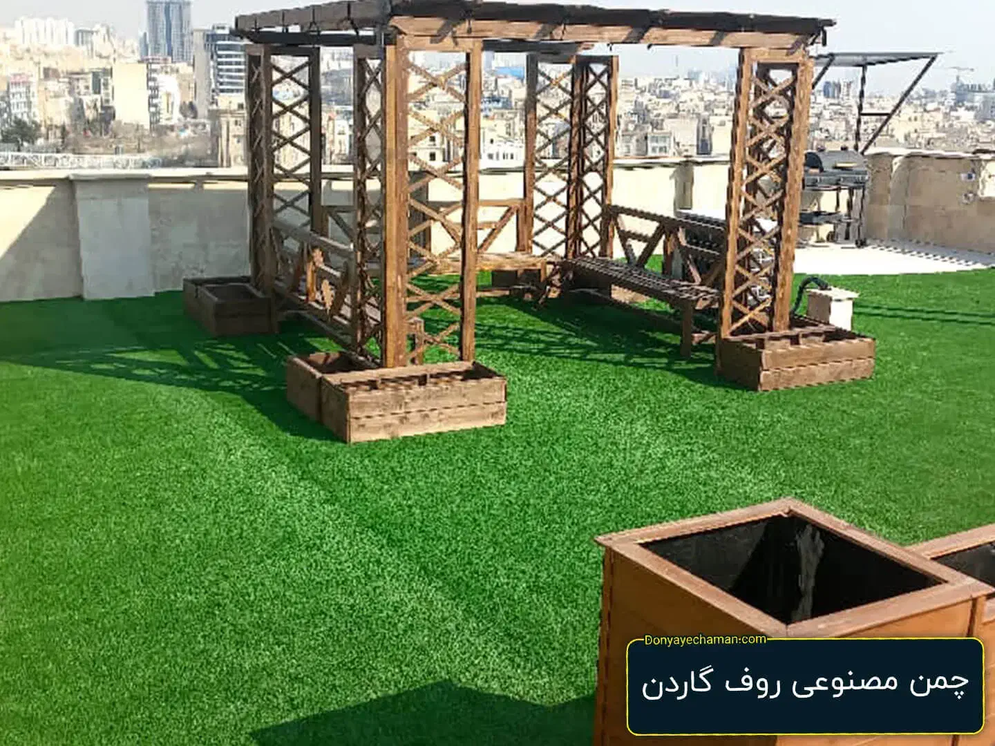 چمن مصنوعی چمن فنس چمنی|خدمات باغبانی و درختکاری|خرم‌آباد, |دیوار