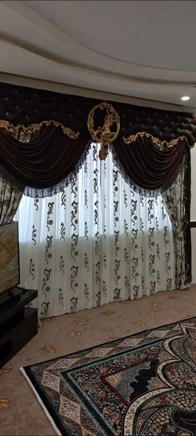 پرده سلطنتی درحد نو|پرده، رانر، رومیزی|قروه, |دیوار