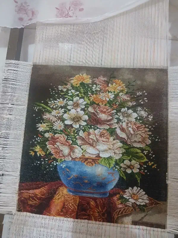 تابلو فرش دستباف   کرک و ابریشم|تابلو فرش|قم, علی آباد سعدگان|دیوار