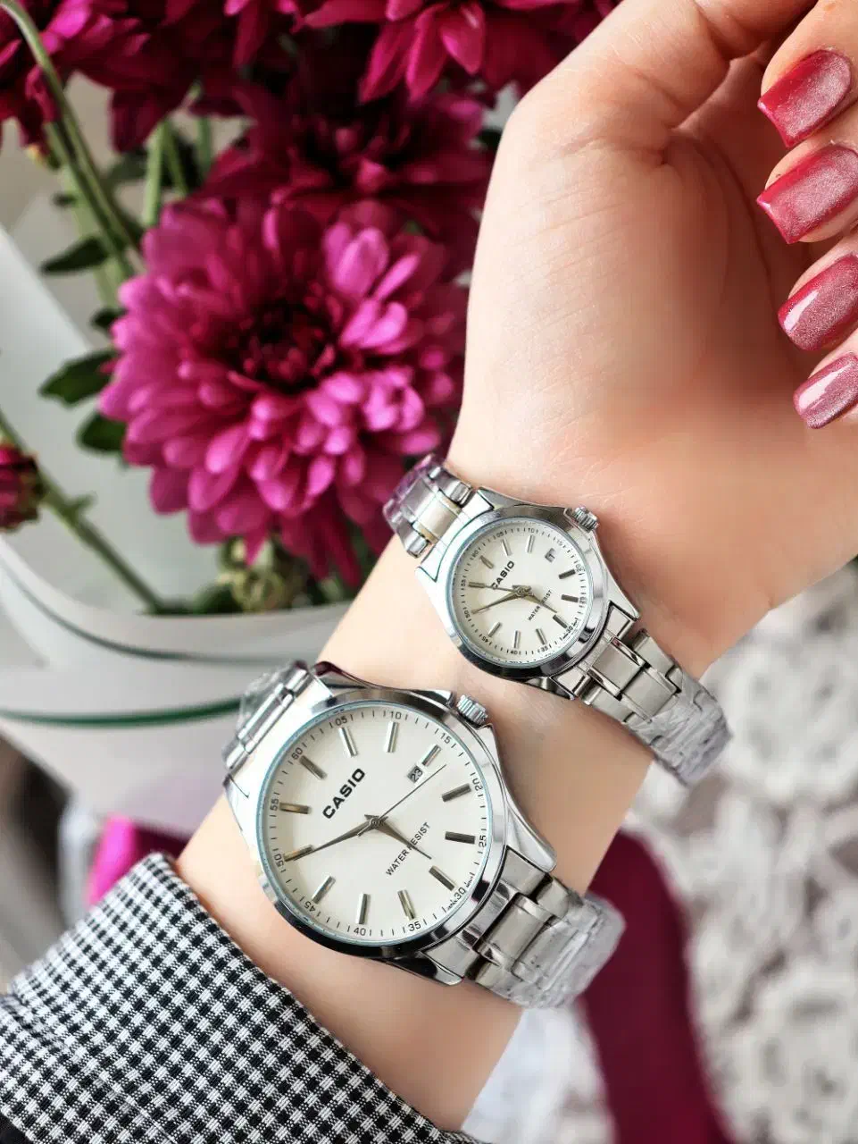 ساعت ست کاسیو کلاسیک صفحه ساده و شیک ژاپنی|ساعت|اصفهان, گلزار|دیوار