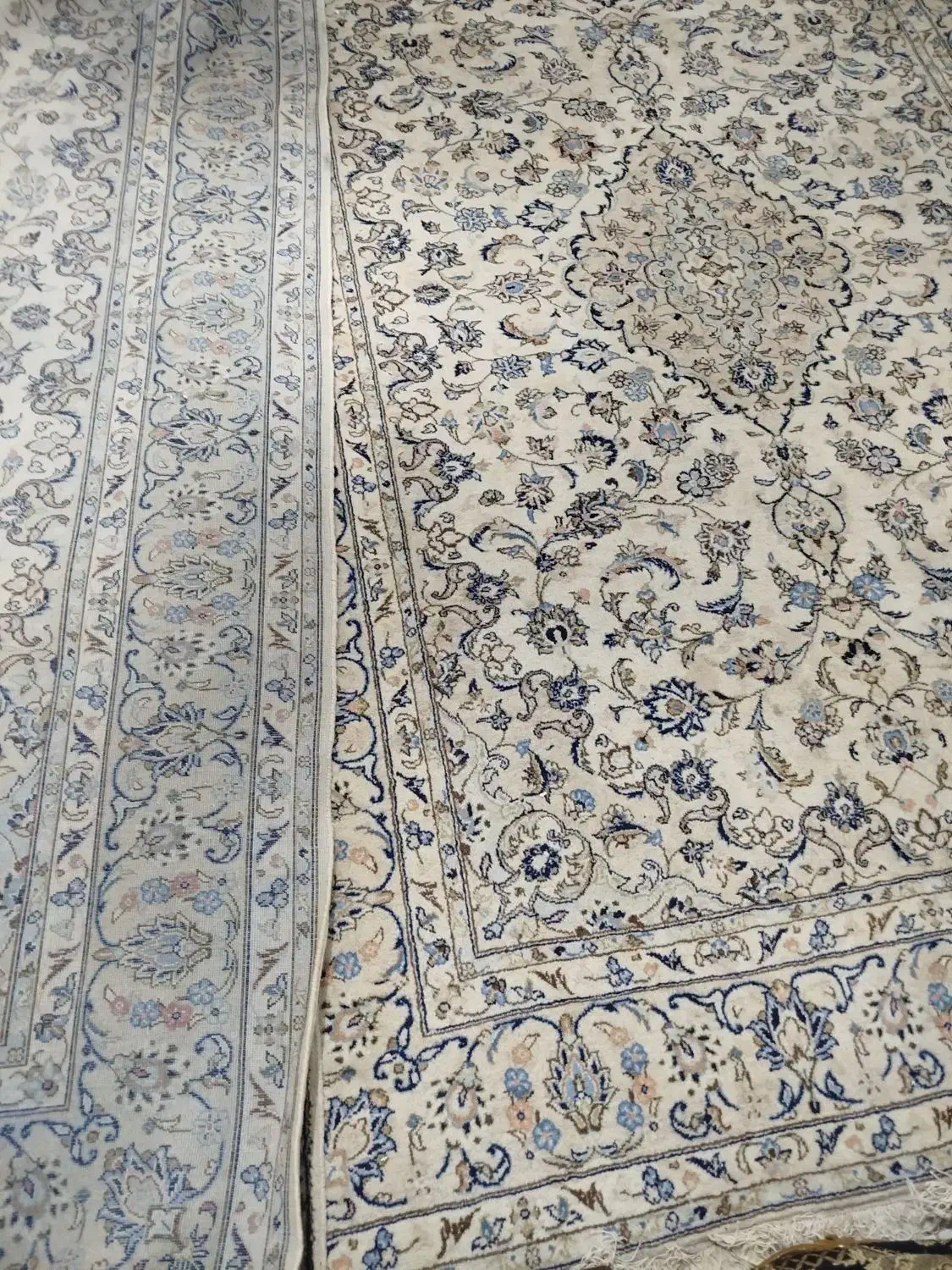 جفت نه متری دست بافت کاملا سالم بافت کاشان|فرش|فردیس, قریشی|دیوار