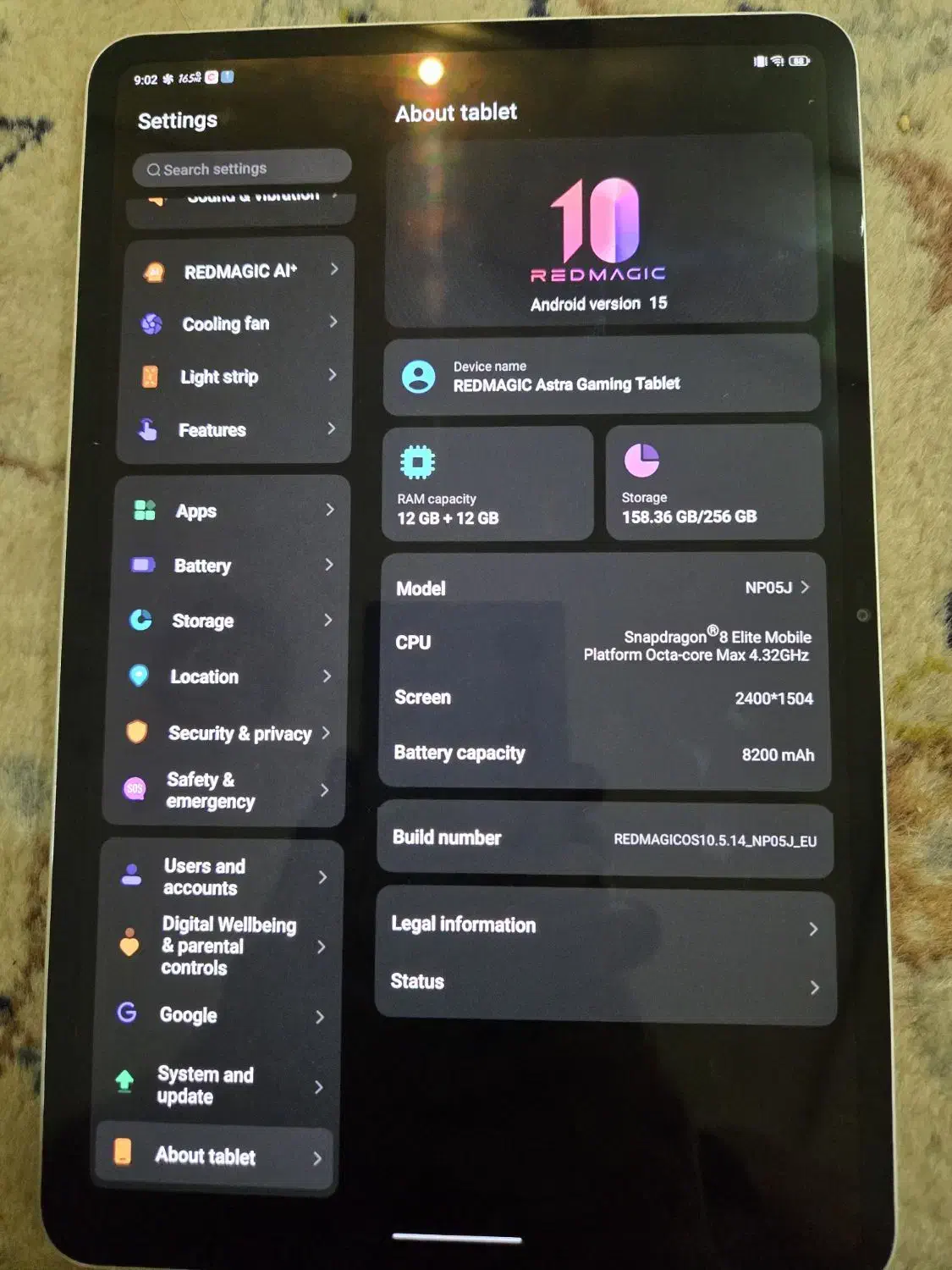 رد مجیک آسترا در حد صفر Red magic|تبلت|تهران, دبستان|دیوار