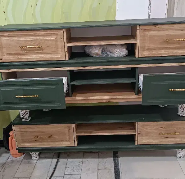 میز تلویزیون MDF وکیوم شیک 170 سانتی|میز تلویزیون|نقده, |دیوار