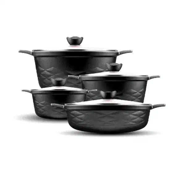 سرویس قابلمه 12 پارچه چدن گرانیت نالینو|ظروف پختوپز|فردیس, شهرک ارم|دیوار