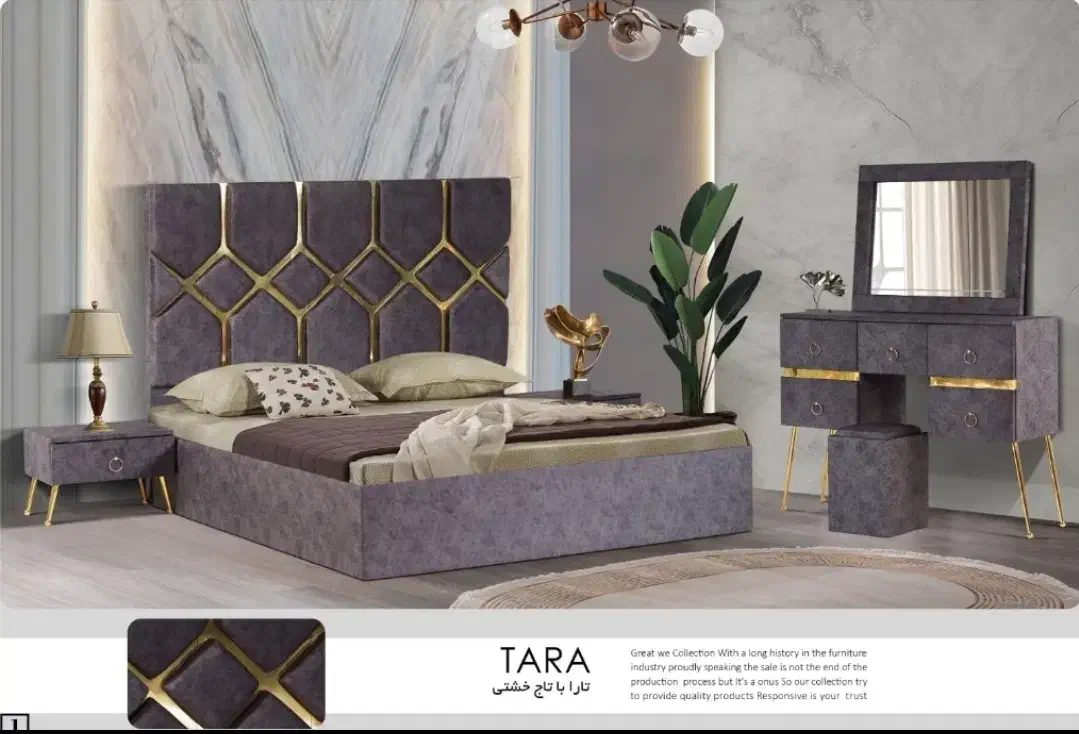 سرویس کامل خواب دو نفره چستر|تخت و سرویس خواب|قرچک, محمد آباد|دیوار