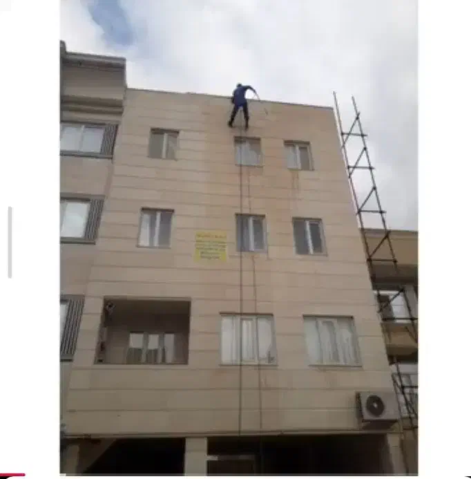 فقط شستشو نماها پیچ ضد زنگ نصب سنگ  رفعنَم|خدمات پیشه و مهارت|بجنورد, |دیوار