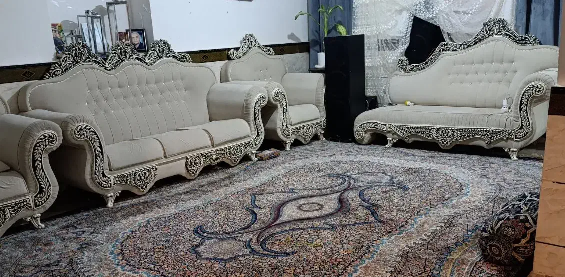 مبل 8نفره در حد نو|مبلمان خانگی و میز عسلی|اهواز, فاز ۲ پادادشهر|دیوار