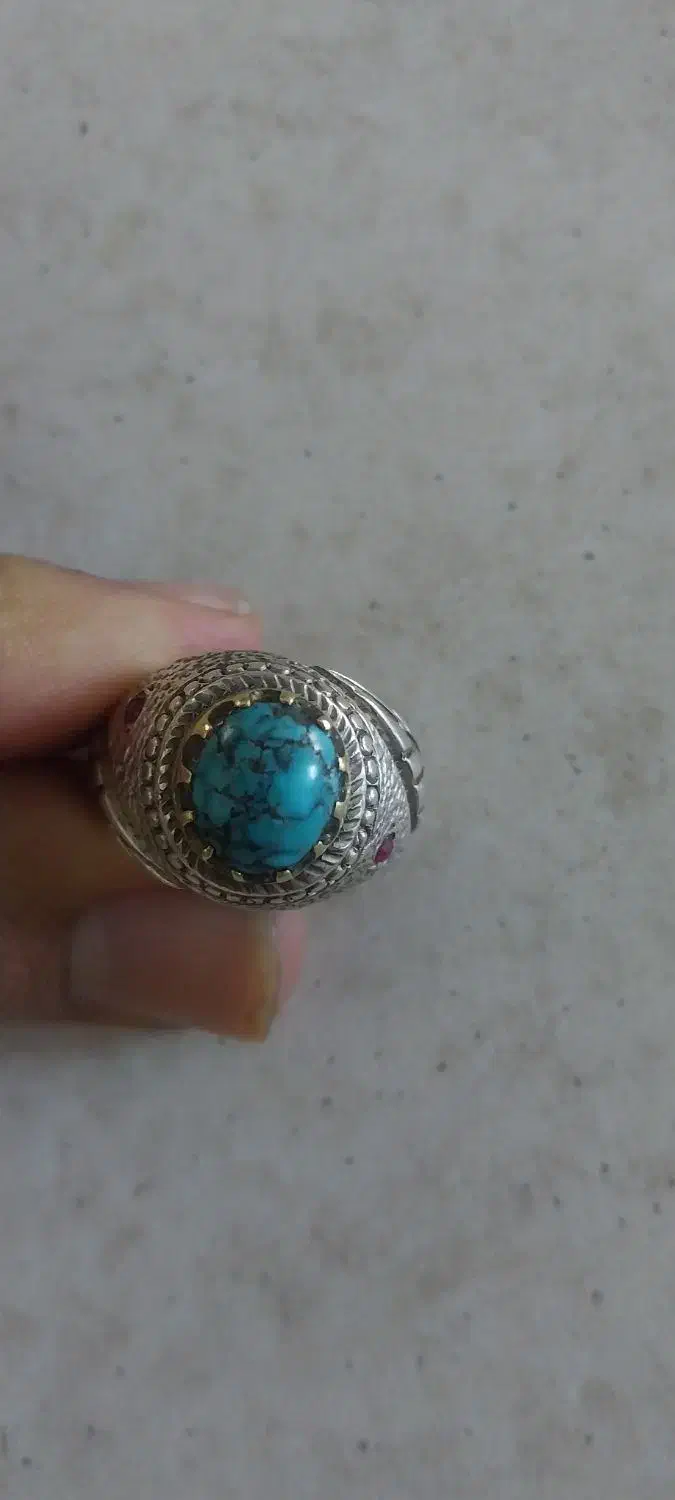 انگشتر دست ساز فیروزه|جواهرات|ری, ظهیرآباد|دیوار