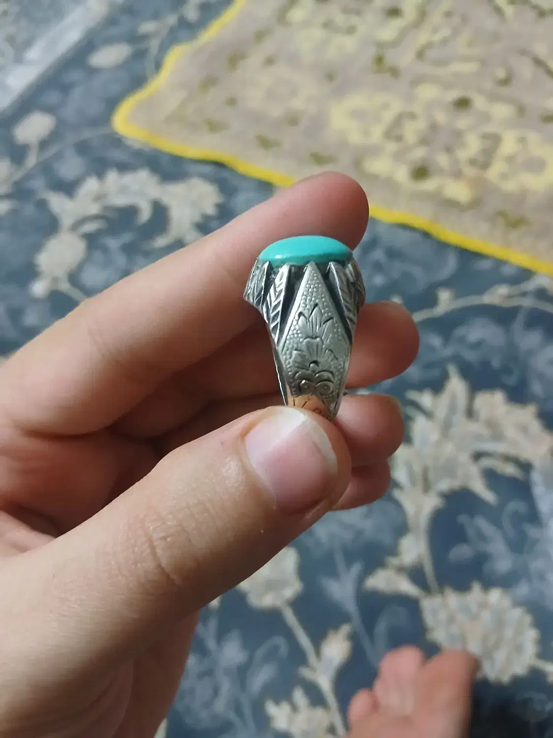 انگشتر فیروزه قدیمی ۵ ملیون|بدلیجات|اسلامشهر, مسکن مهر اسلاشهر (شهرک امام خمینی)|دیوار