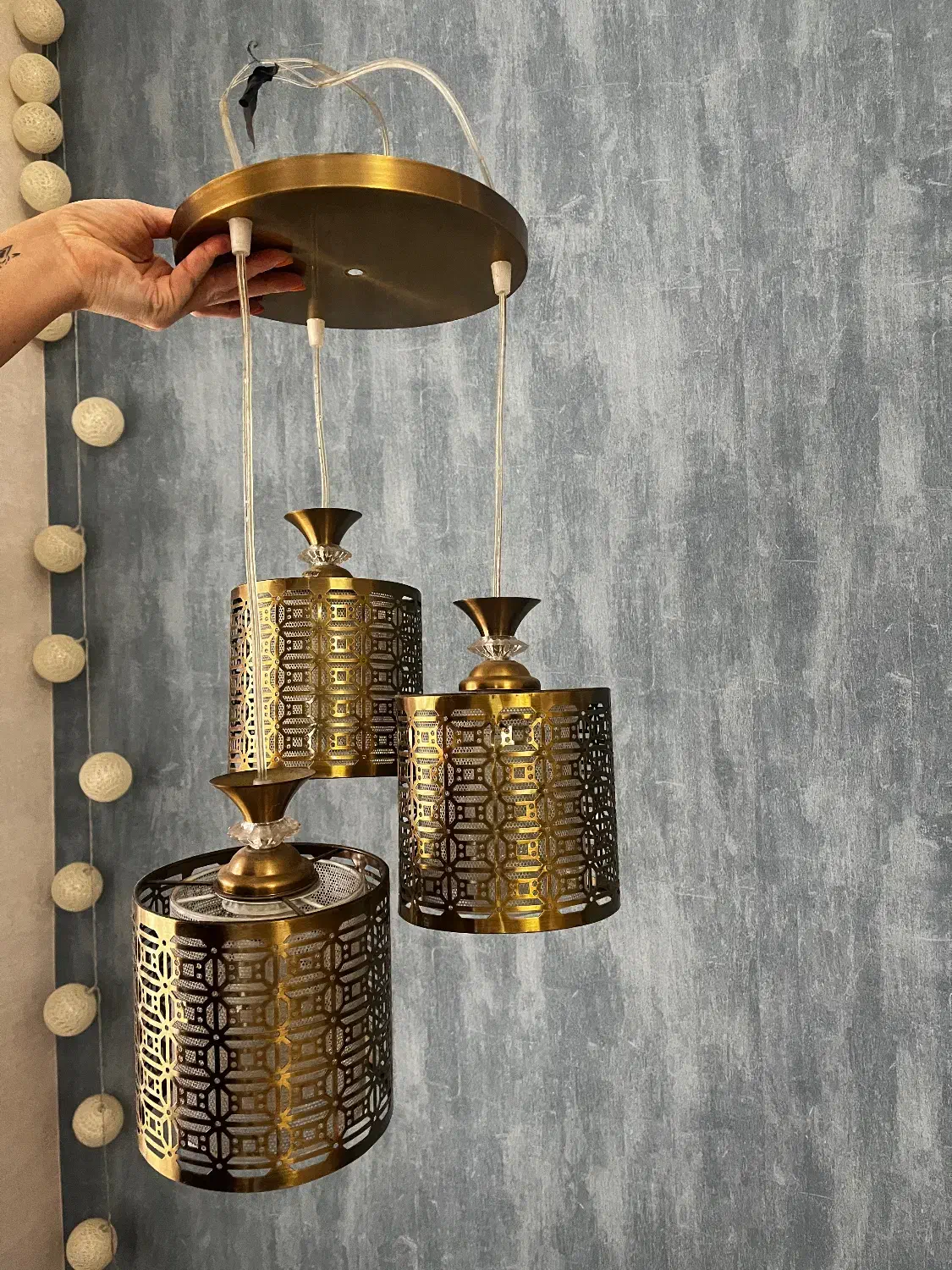 لوستر سه شاخه مفت گذاشتم برای فروش|لوستر و چراغ آویز|رشت, بوسار|دیوار